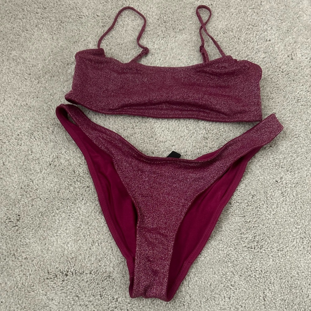 Triangl mica grape sparkle